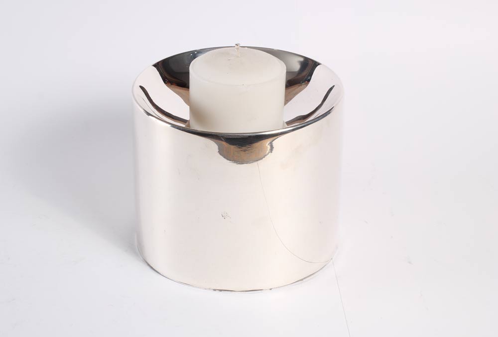 Candeleros Cilindricos de Plata