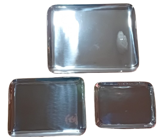 Charola con baño de plata